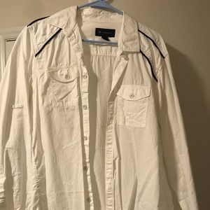 Light white button down
